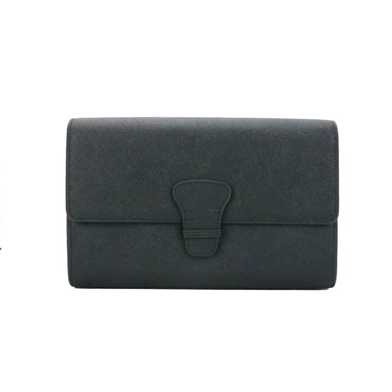 portedocuments cuirvachecuirsaffiano noirbeige glissiereboutons voyage identification passeport billets pièces lot deux ensembles compartiments intérieurs