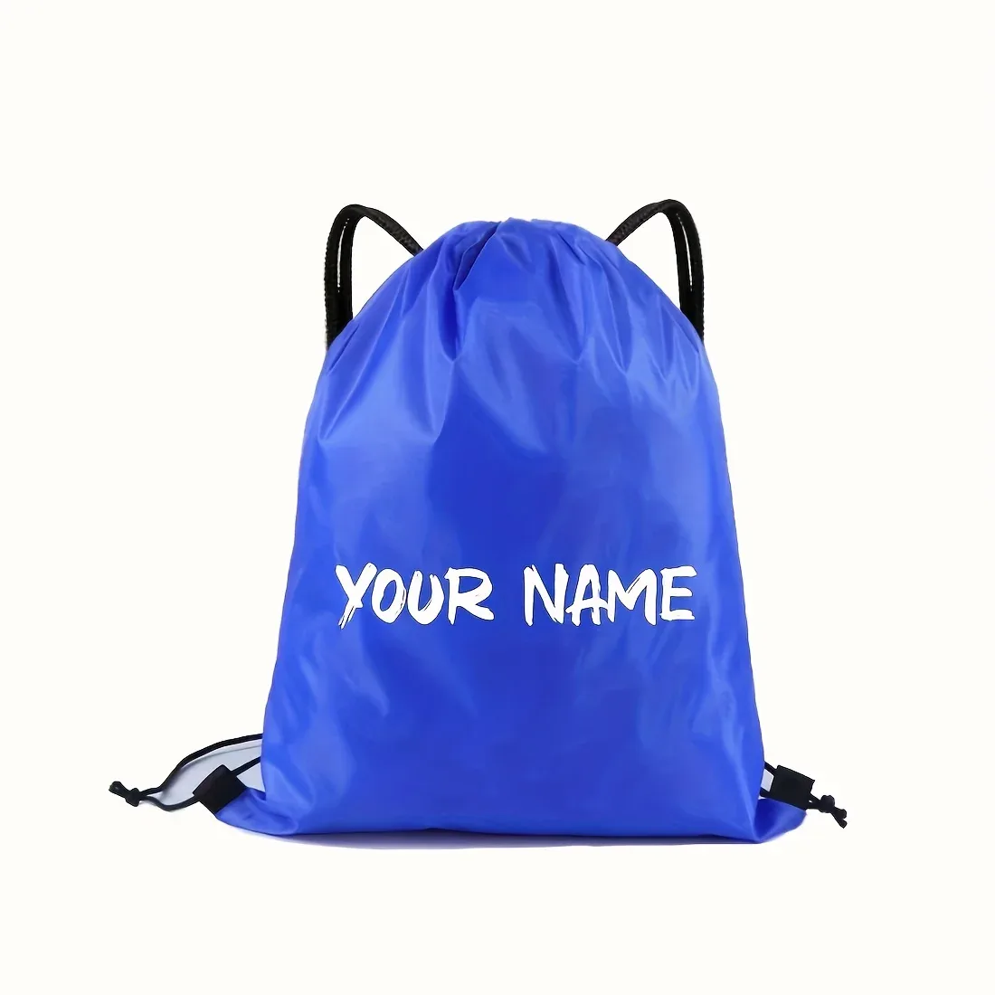 sac à dos personnalisé avec cordon de serrage, 1 pièce, nom/texte personnalisé créatif, sac de rangement durable avec cordon de serrage