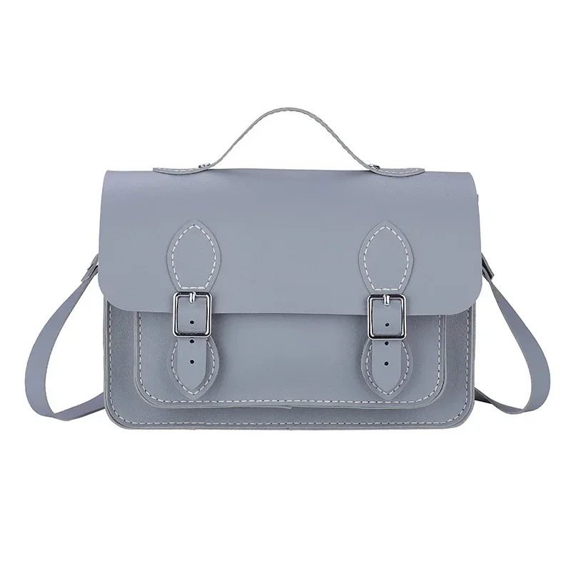 sac cambridge en cuir pu personnalisé, bricolage, couture à la main pour femmes, sac à bandoulière, kit semi-fini coloré