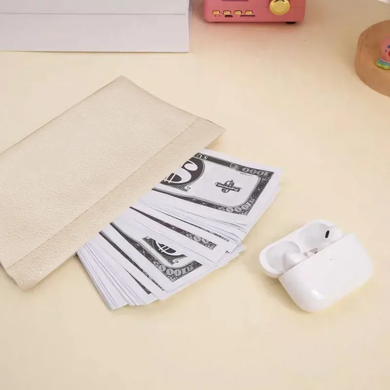 portefeuille long en cuir pu première couche, couleur unie, à fermeture automatique, pour passeport, permis de conduire, documents, câble de données et trousse à cosmétiques