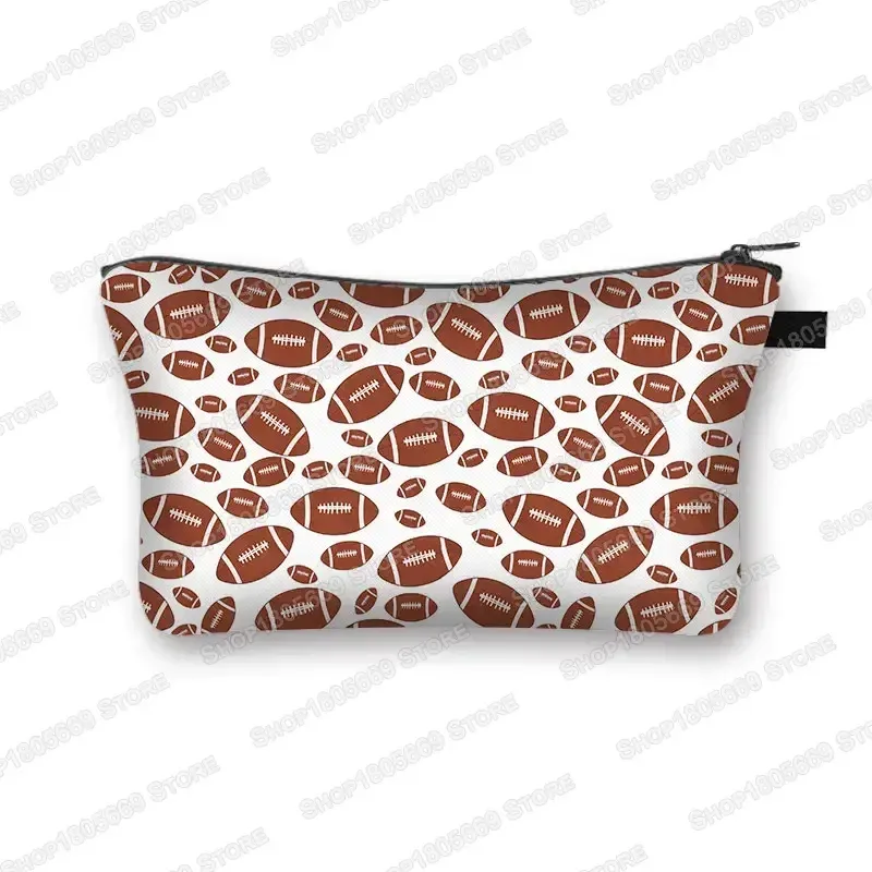 trousse à cosmétiques pour football, baseball, basket-ball, trousse de toilette de loisirs, trousse de maquillage pour femmes, petite pochette pour rouge à lèvres, sacs à cosmétiques