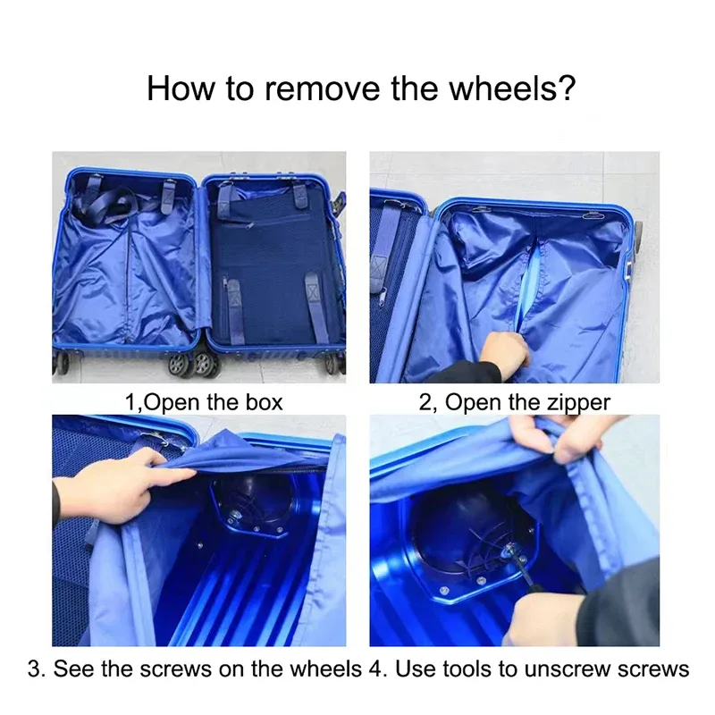 roues de remplacement pour valise hl a-851, résistantes à l'usure, pour valise de voyage