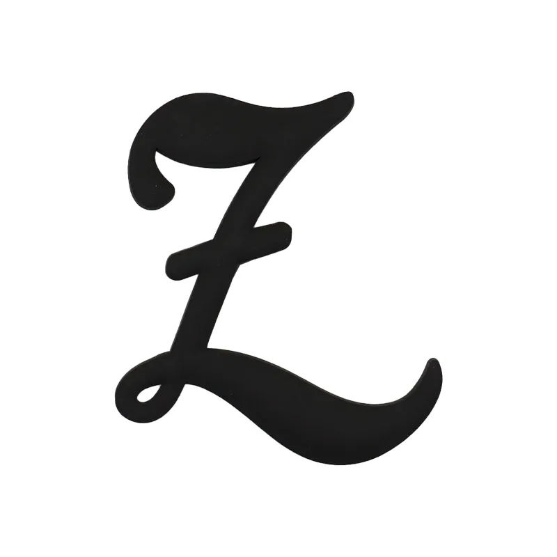 1 pièce breloque de sac à lettres noires, accessoires de mode, breloques de lettres de style latine pour sacs de plage, breloques a-z pour sacs fourre-tout