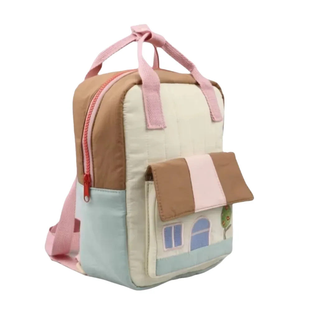 sac à dos léger pour étudiants, grande capacité, sac d'école brodé de maison dans les arbres, joli sac à dos de voyage polyvalent pour filles et tout-petits