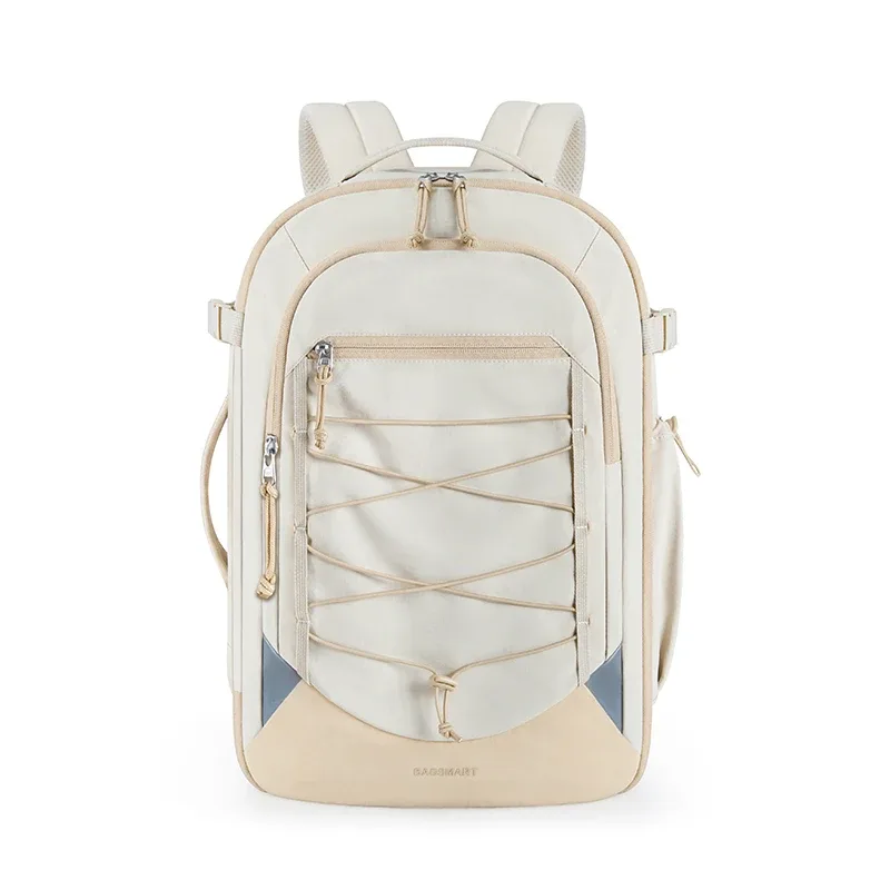bagsmart-grand sac à dos de voyage antivol pour femme, décontracté, étanche, avec sac à chaussures, 17 pouces