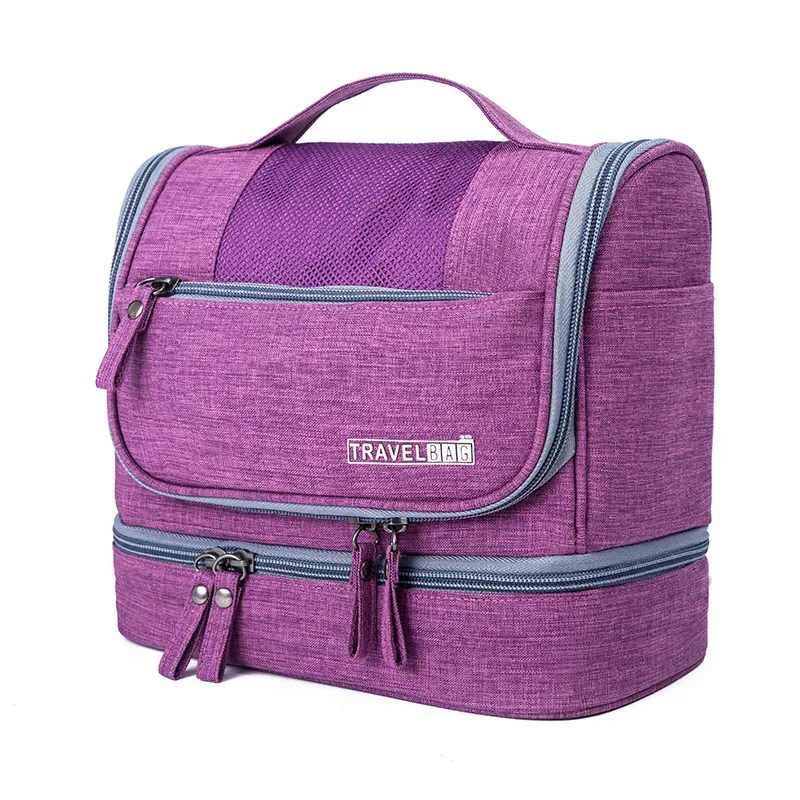 trousse de toilette suspendue à séparation sèche et humide, trousse de maquillage de voyage, sac de rangement de cosmétiques, trousse de maquillage, grand sac de maquillage