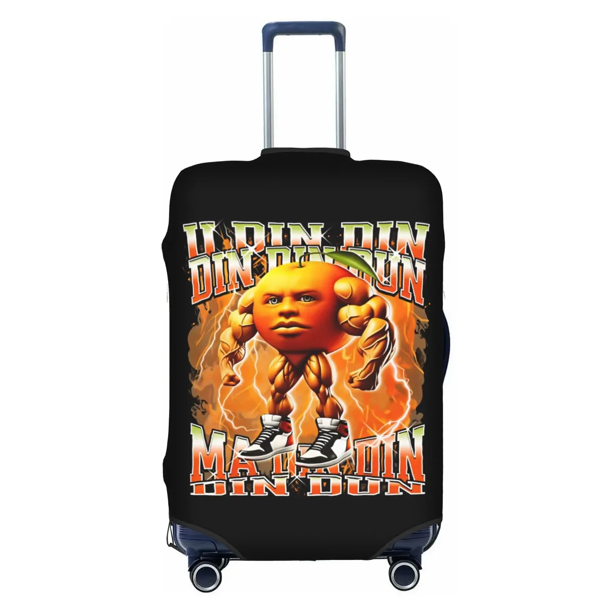 housse de protection élastique pour valise, motif humoristique italien tung tung tung sahur funk, convient aux valises de 18 à 32 pouces