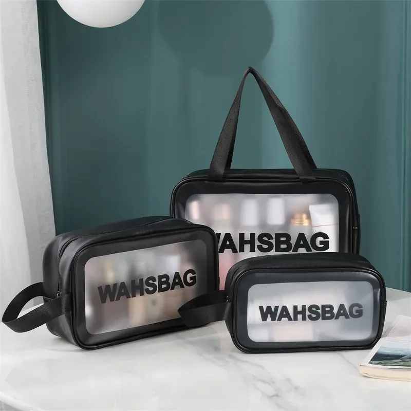 sacs de rangement transparents en pvc, organisateur de voyage, trousse de maquillage transparente, trousse à cosmétiques pour esthéticienne, trousse de beauté, trousse de toilette, sacs de lavage