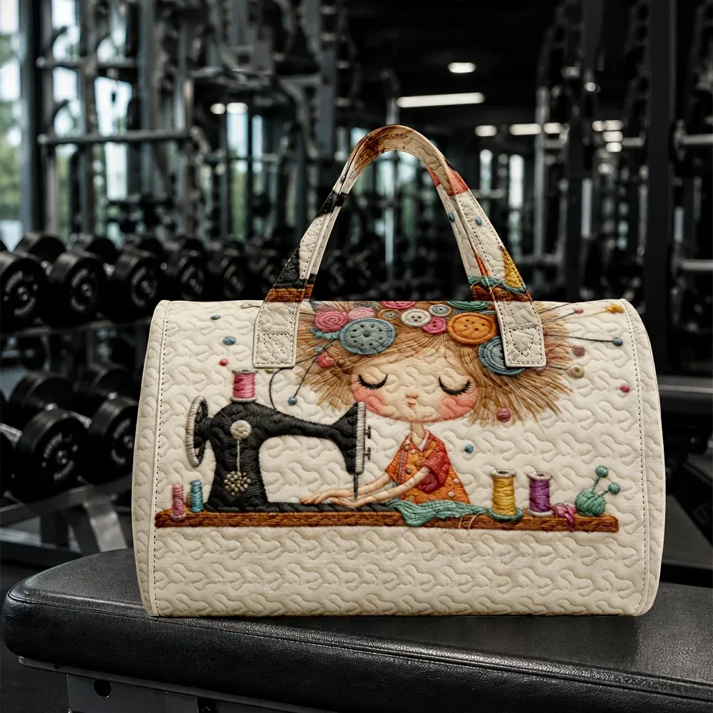 sac de voyage matelassé 3d de grande capacité, sac de cabine pour courts trajets