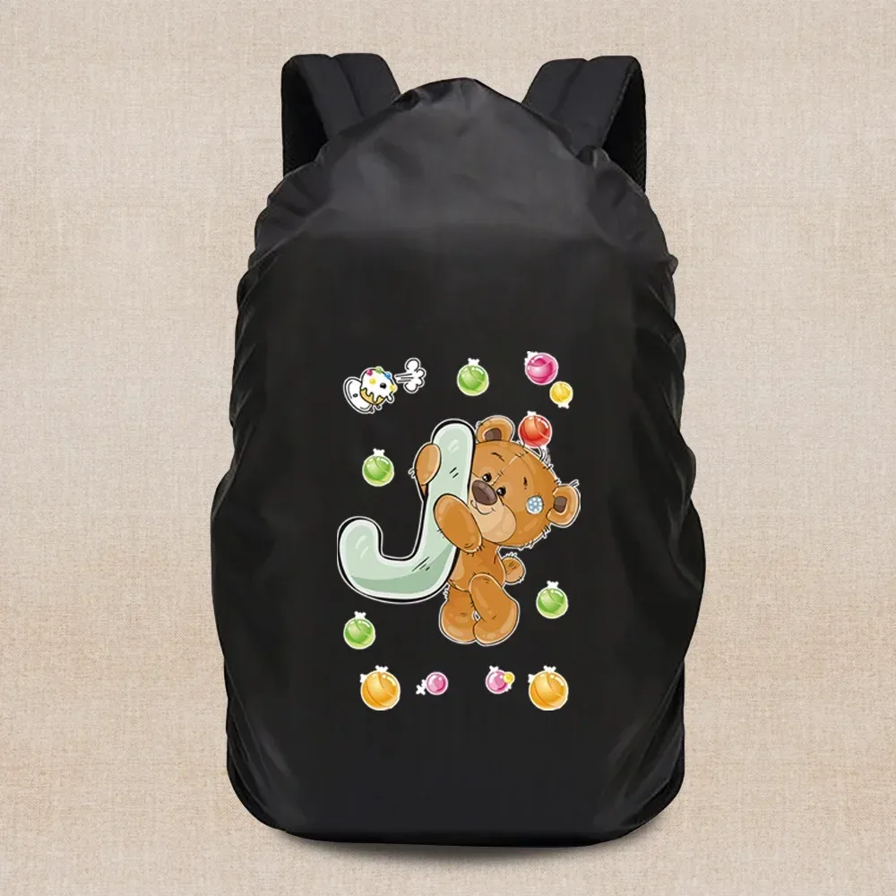 housse de pluie portable légère, housse de voyage série ours 20-70l, sac à dos de camping, étanche à la poussière, accessoires de voyage
