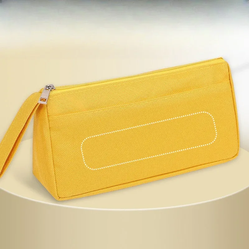sac de rangement multifonctionnel personnalisable avec votre nom, élégant et minimaliste, trousse de maquillage, trousse de toilette, trousse à crayons