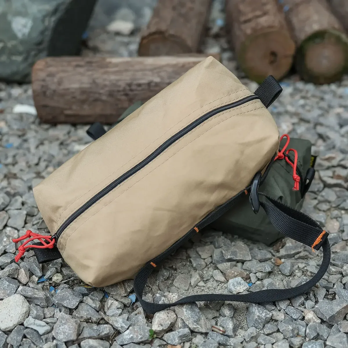sac de rangement multifonctionnel portable pour l'extérieur, trousse de toilette, pochette de rangement en coton tc, sac à main pratique