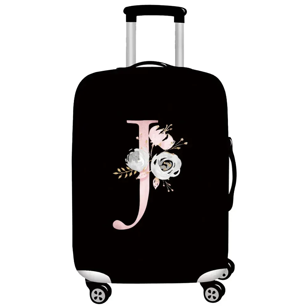 optics-juste de protection élastique pour bagages, housses de valise trempées, housse de chariot, accessoires de voyage, série pink flower, 18 "-32"