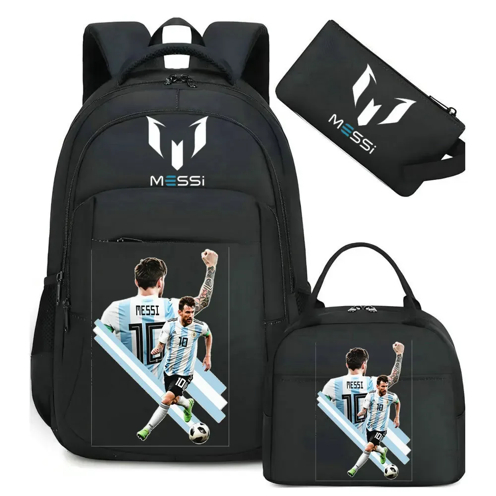 sac à dos imprimé messi, sac à dos de sport, de football, décontracté, pour femmes et hommes, sacs d'école harajuku, sacs d'école pour femmes et hommes, mochilas de voyage