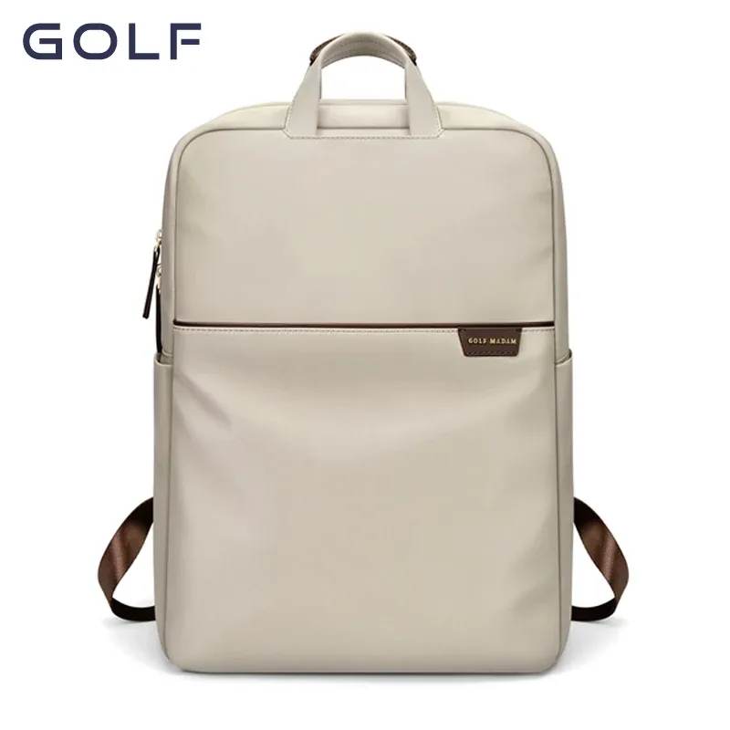 sac à dos d'affaires de golf pour femmes, sac à dos mince pour ordinateur portable de 15 à 6 pouces et 13 pouces, sac de voyage simple, sac d'école en nylon étanche