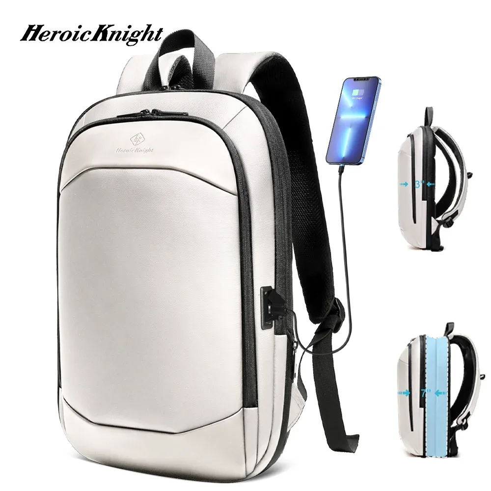 heroic knight – sac à dos de haute qualité pour ordinateur portable de 17 pouces, sac à dos de voyage en tissu oxford imperméable pour hommes d'affaires