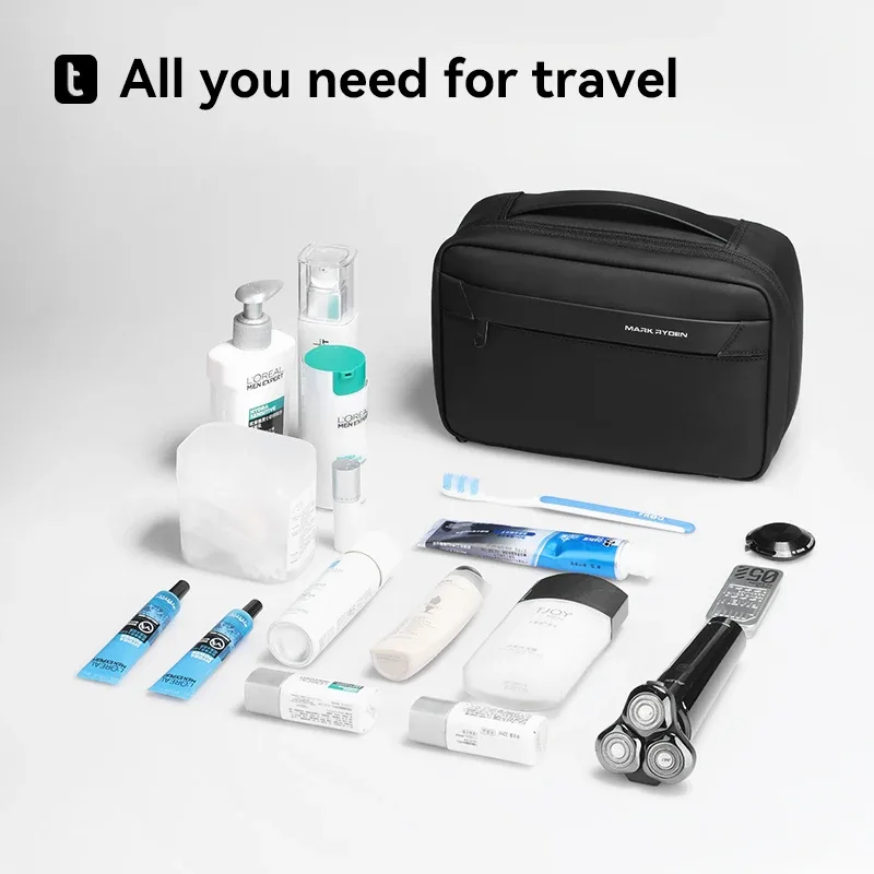 trousse de toilette de voyage pour hommes, sac de bain de fitness, séparation sèche et humide, sac de rangement de maquillage étanche, sac de lavage l_mr86