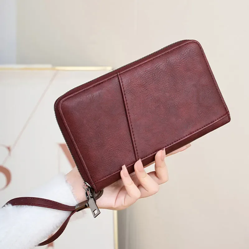 nouveau portefeuille à clip pour passeport de voyage pour femmes et hommes, porte-cartes multifonctionnel en cuir pu rfid, portefeuilles antivol, sac de rangement