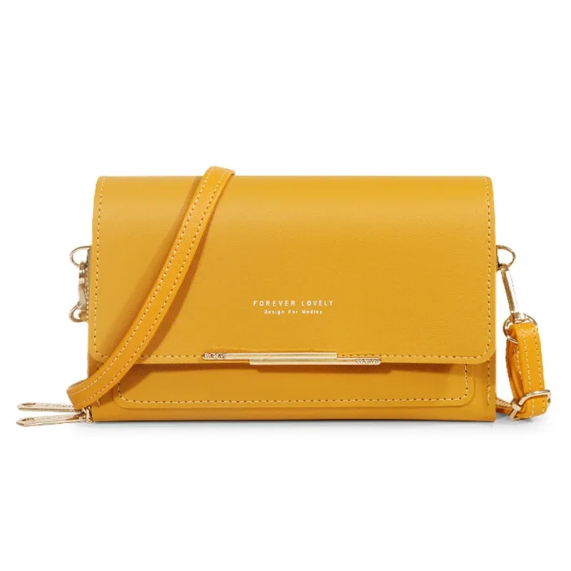 portefeuille coréen pour femmes, sac à main multi-cartes, grande capacité, sac à bandoulière décontracté, paquet de téléphone portable, nouveau style à la mode