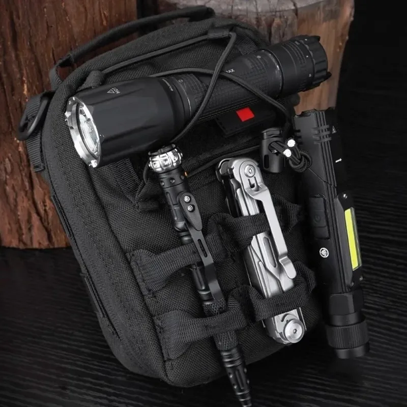 nouvelle pochette médicale edc, sac de survie en plein air, sac d'urgence emt, sac de ceinture, sac de camping, sac de chasse, sac tactique molle, trousse de premiers soins