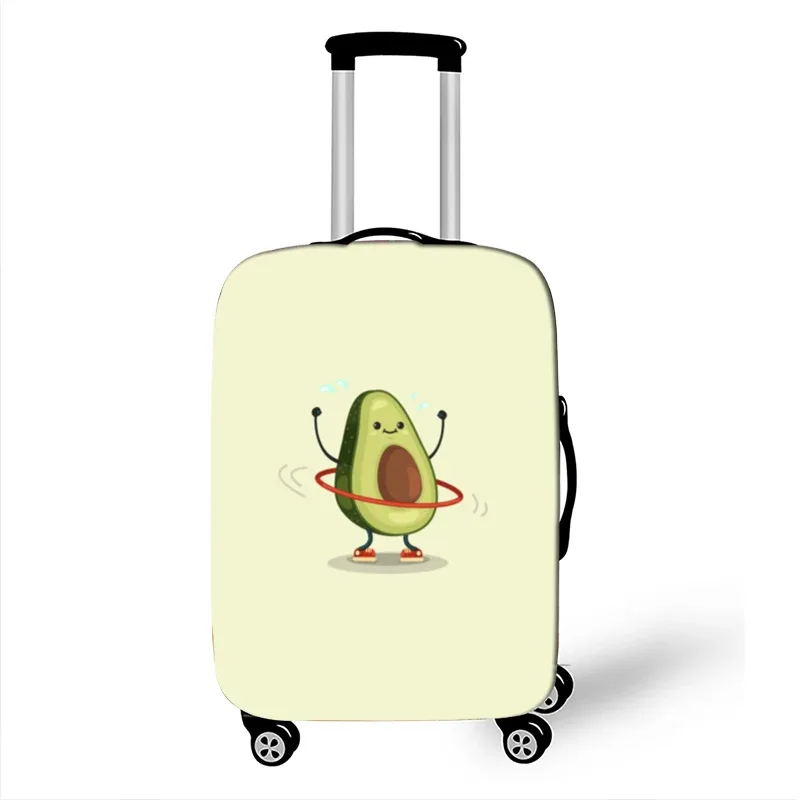 juste de bagage à motif d'avocat de style drôle, étui de protection anti-poussière pour valise logique, mode, 18 "-32"
