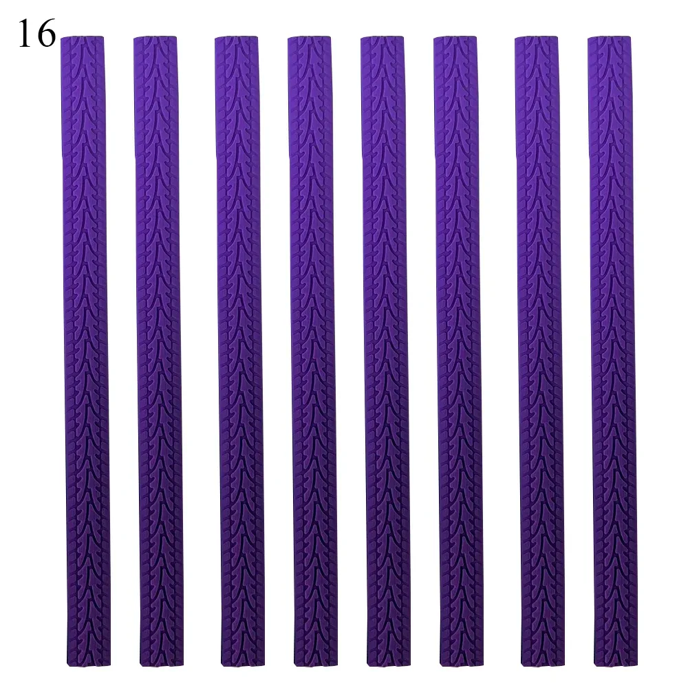 protection roues silicone texturée caoutchouc multicolores semi-circulaire accessoire bagage antichoc voyage trame imprimante pneu