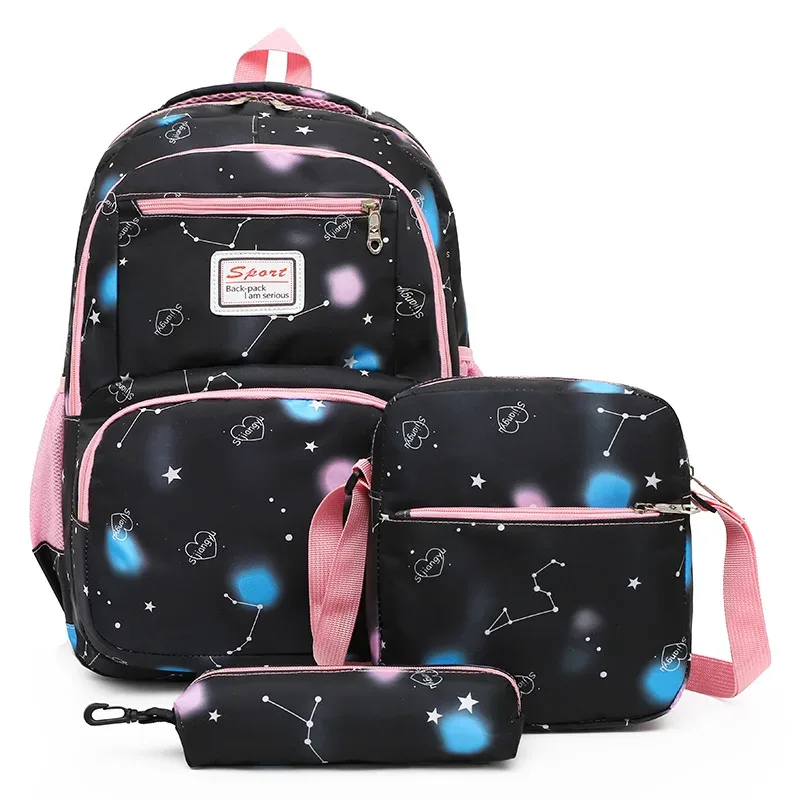 ensemble de 3 sacs à dos pour hommes, sacs d'école pour femmes, sacs à bandoulière pour garçons, grand sac de voyage pour étudiants, sac à dos scolaire pour hommes, mochila, 2020