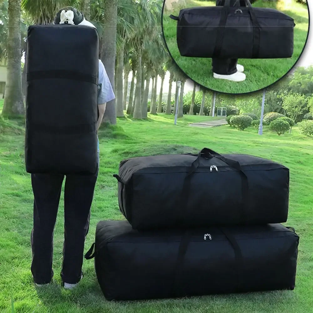 sac de voyage de très grande capacité 55l/100l/150l, poignées renforcées imperméables, sac à main de randonnée en tissu oxford, double fermeture éclair