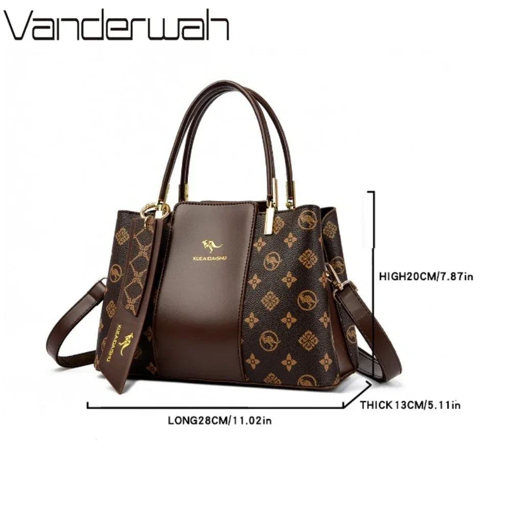 véritable marque sac en cuir sacs à main de luxe femmes sacs sacs à main de créateur de haute qualité dames sacs à bandoulière pour femmes 3 couches
