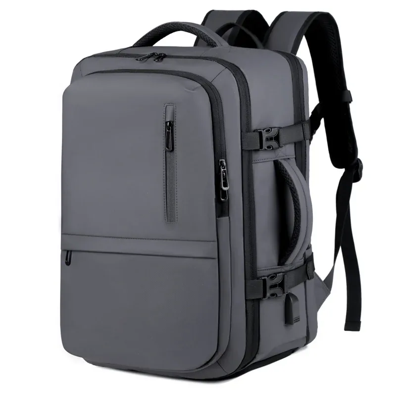 sac à dos décontracté pour affaires 40l, sacoche pour ordinateur, grande capacité, résistant à l'eau, sac à dos de voyage extensible avec port de charge usb