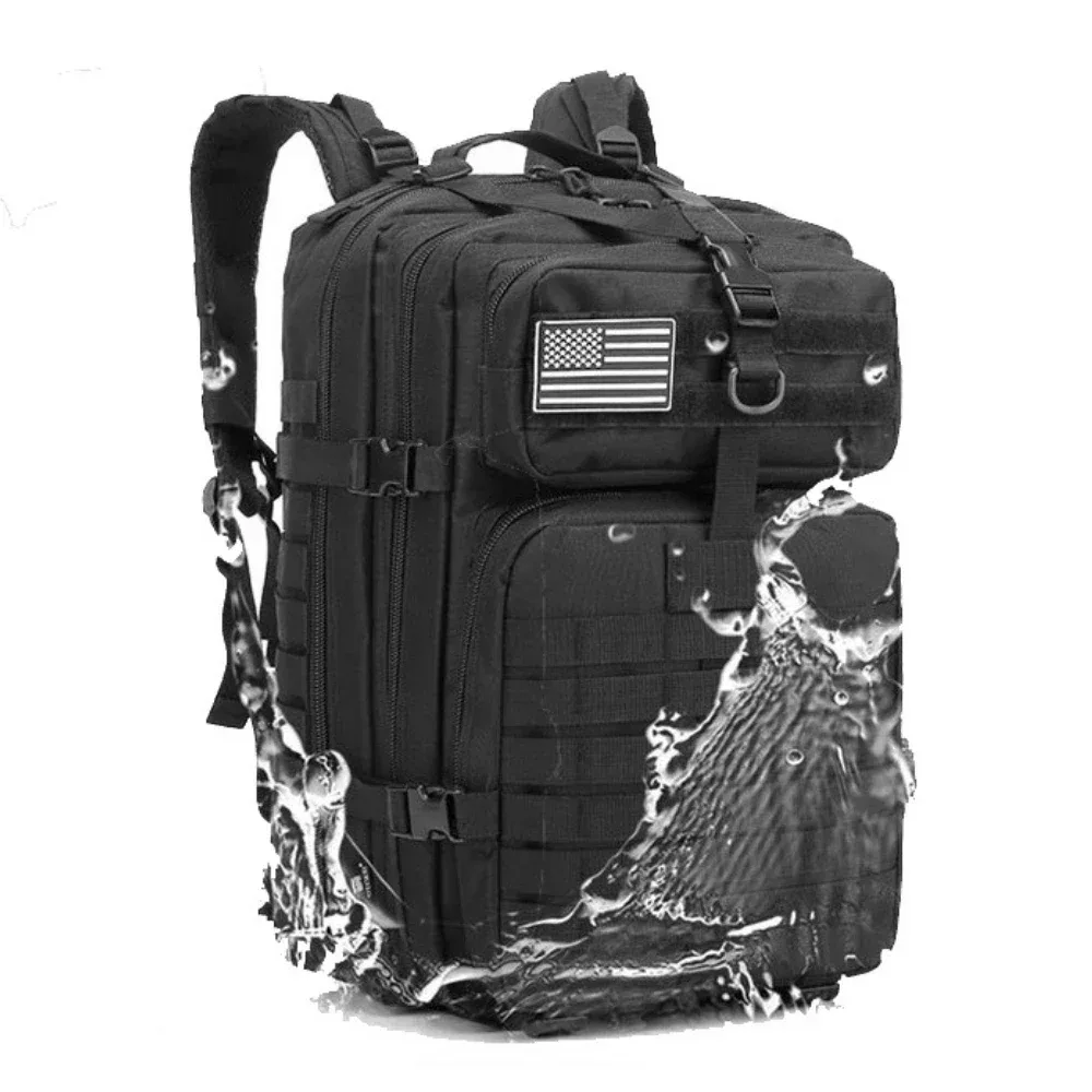 sac à dos tactique camouflage 50l/30l pour homme, sac molle, sac de randonnée imperméable pour le camping, la chasse, la randonnée