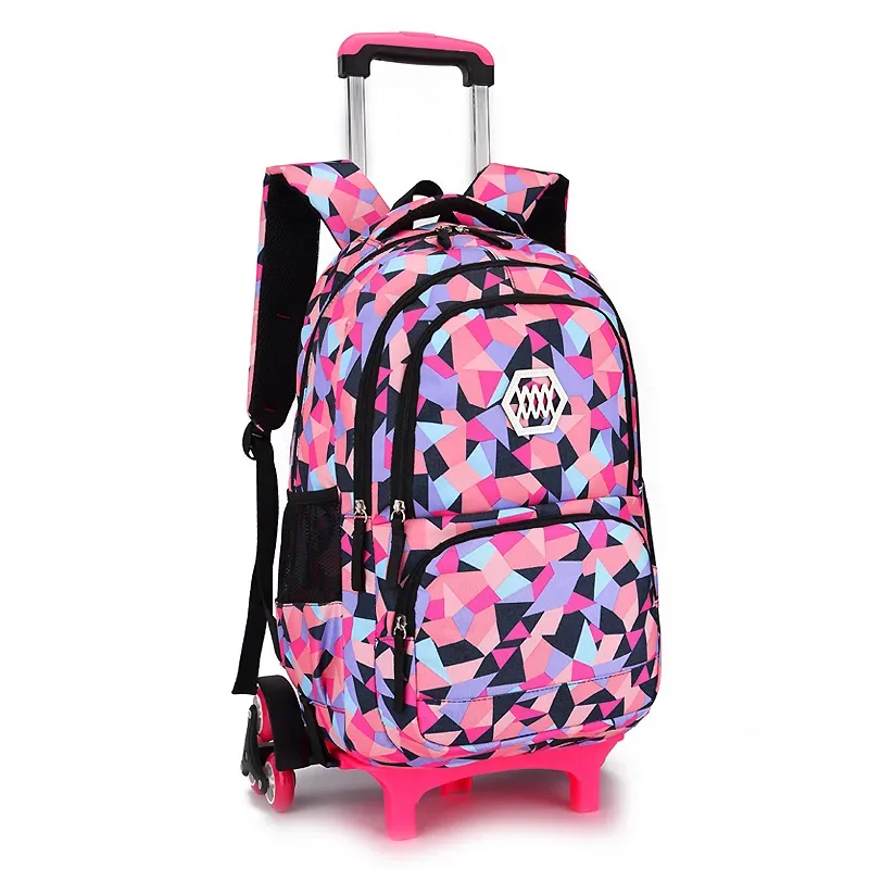 sacs à dos d'école à roulettes pour enfants, sacs à roulettes, sac d'école étanche pour adolescentes, sac de voyage à roulettes pour enfants