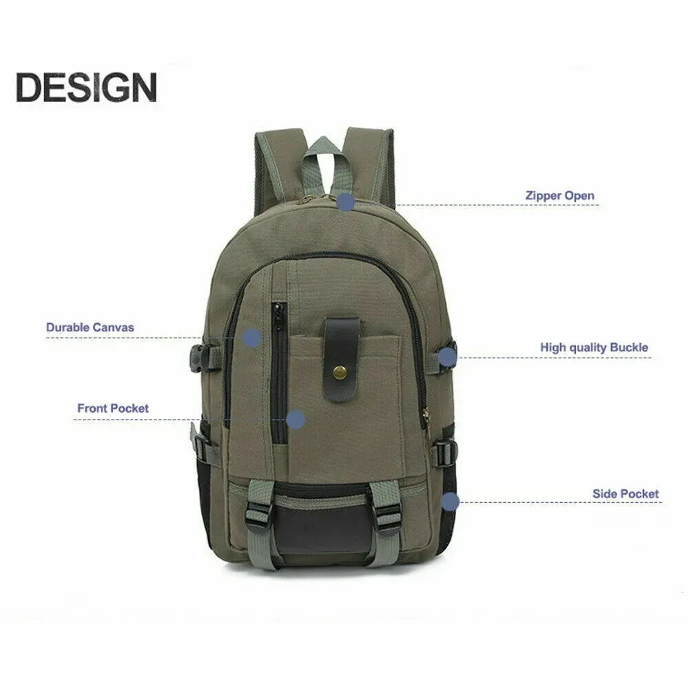 grand sac à dos en nylon imperméable pour hommes et femmes, sac à dos pour la pêche, le voyage, la randonnée, l'école, l'escalade, les sports, les garçons