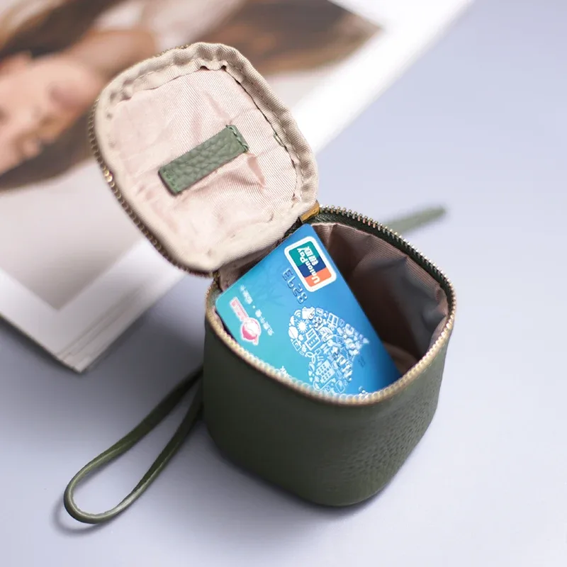 sac à cosmétiques en cuir véritable pour femmes, trousse à cosmétiques à la mode, pochette de maquillage, mini trousse de toilette, pochette à cosmétiques