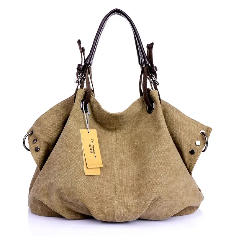 sacs à main en toile pour femmes, sacoches fourre-tout pour dames, sacs à bandoulière à poignée supérieure