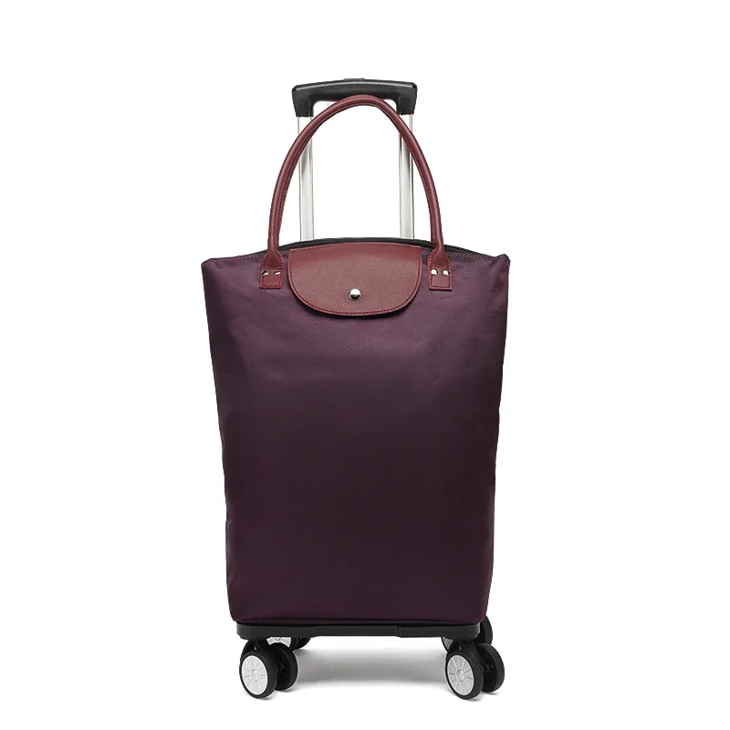 weishengda-sac à bagages à roulettes pour femme, sacoche de voyage à roulettes