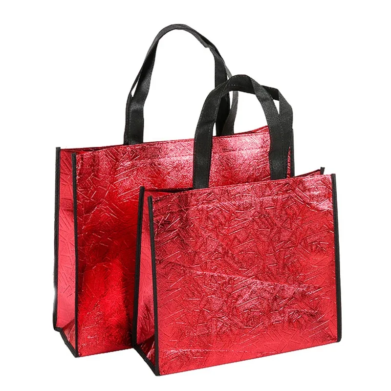 sac de courses laser pliable pour femmes, fourre-tout écologique réutilisable, sac non tissé en tissu imperméable, sacs de rangement de voyage de grande capacité durables