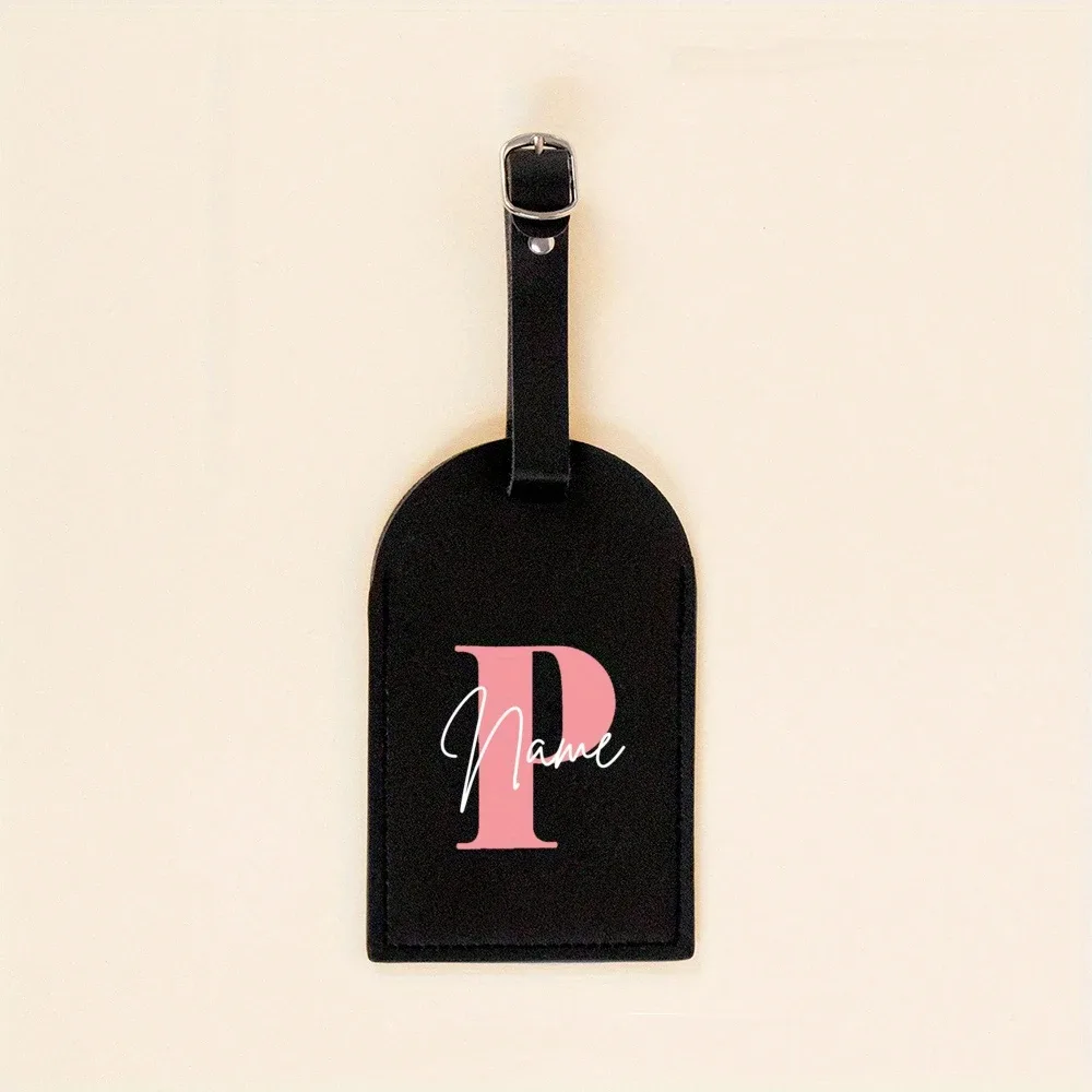étiquette de bagage monogrammée pour valise, sac à main, étiquette de sac de voyage, étiquette avec initiales et nom, cadeau personnalisé