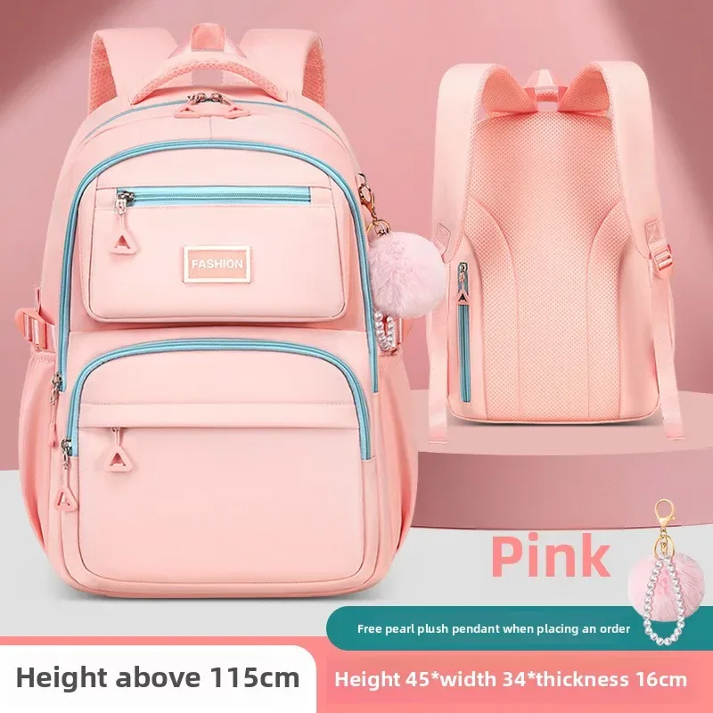 sac à dos scolaire avec pendentif en perles pour filles, en nylon imperméable, sac à dos pour adolescents, sac à dos pour étudiantes, sac à dos de voyage pour femmes, sacs kawaii.