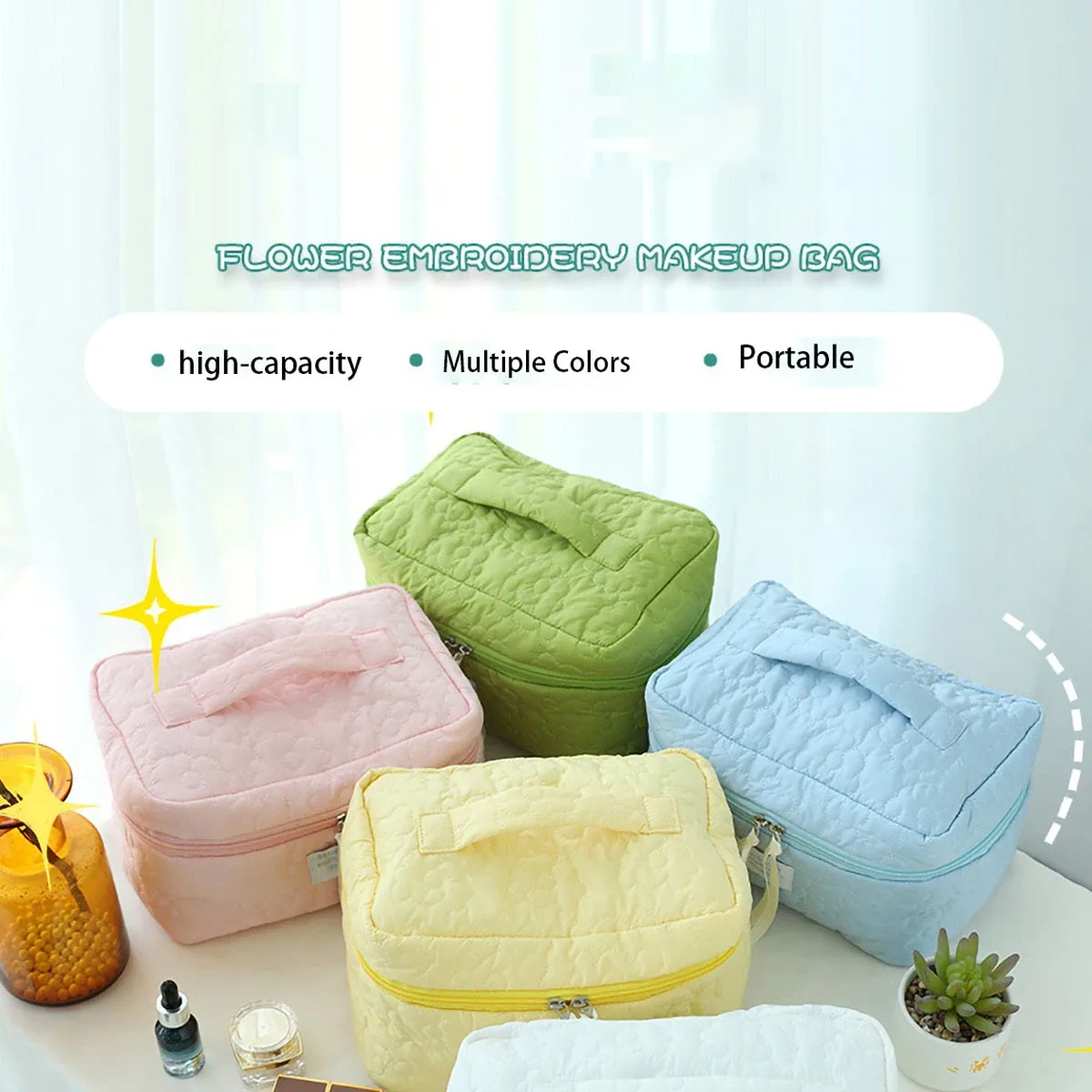 Ins Style – trousse de maquillage couleur bonbon, nouvelle sac de luxe léger pour femmes, sac de rouge à lèvres Portable de voyage, trousse de toilette de rangement de cosmétiques
