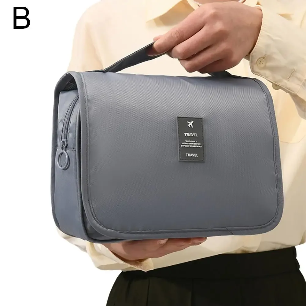 sac de maquillage de voyage de haute qualité avec crochet de salle de bain, pochette de toilette imperméable, organisateur de articles de toilette pour femmes, sac de rangement pour maquillage