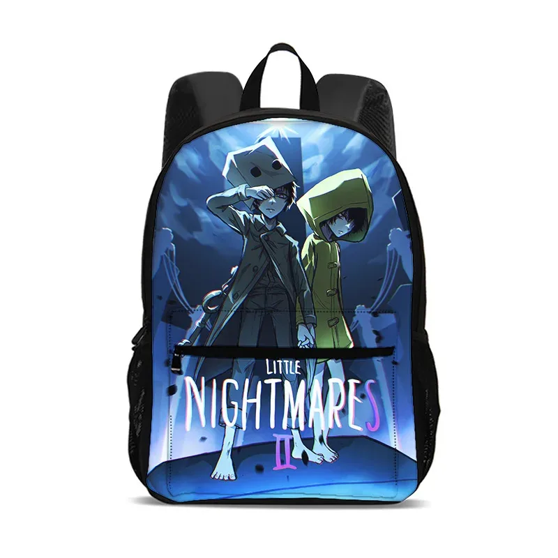 sac à dos little nightmares, sac pour ordinateur de grande capacité, léger, imprimé de dessins animés, nouveau style scolaire pour les étudiants et les étudiantes