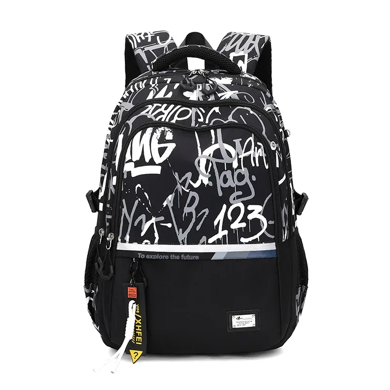 sacs d'école pour adolescents garçons, étudiants du secondaire, sac à dos de voyage pour ordinateur portable, grand sac à dos scolaire, mochila