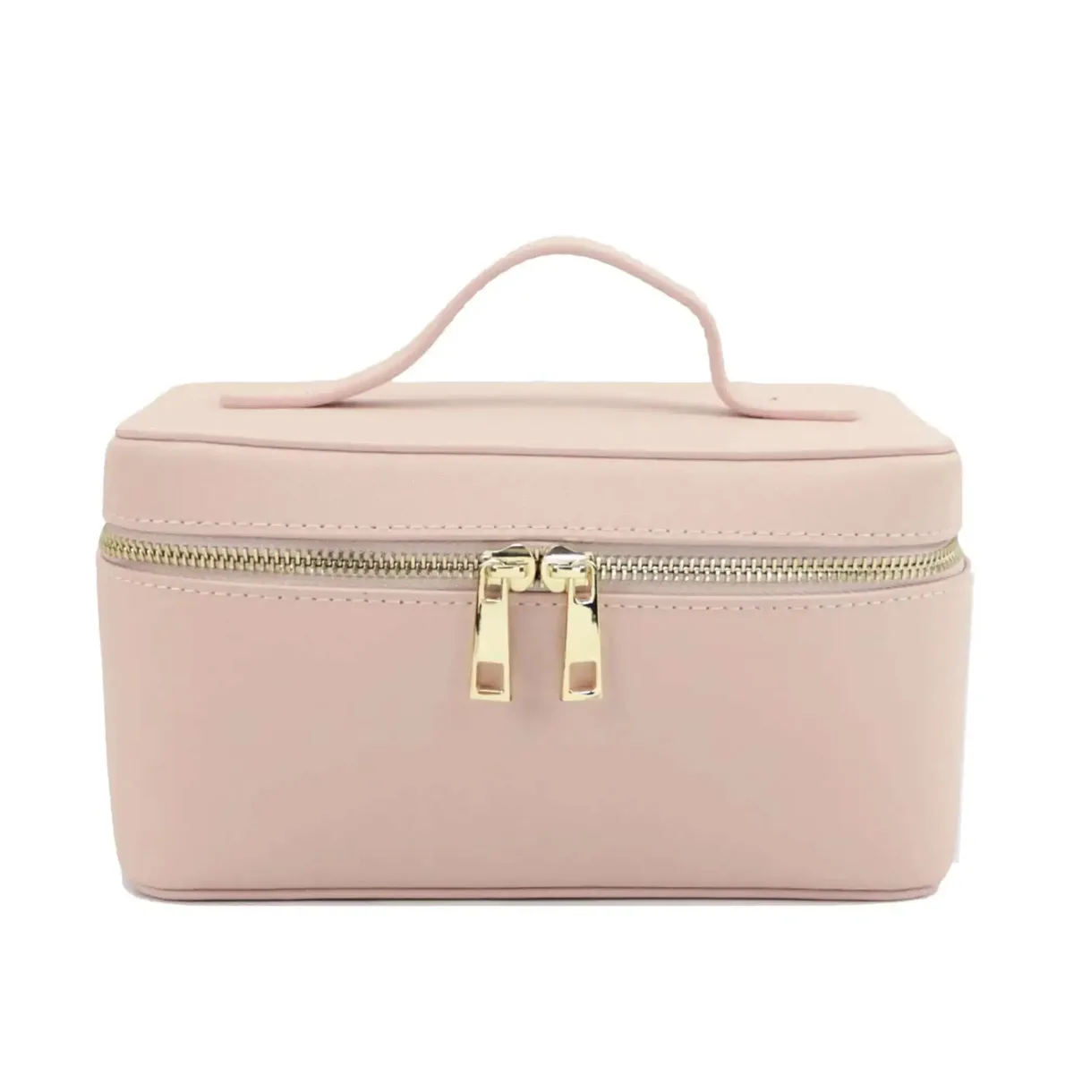 trousse de toilette de voyage en croûte de cuir saffiano pour femmes, nom personnalisé, boîte de rangement de maquillage suspendue portable, sac à cosmétiques pour femmes