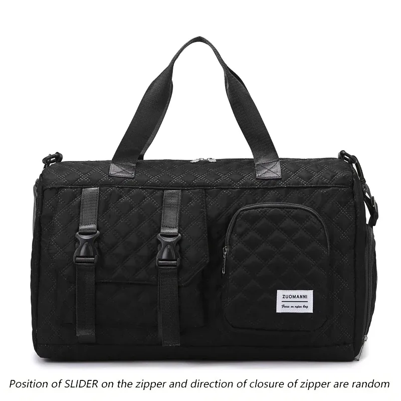sac de voyage en nylon durable, sac de sport portable pour les voyages de nuit, sac d'entraînement à bandoulière, argyle spacieux