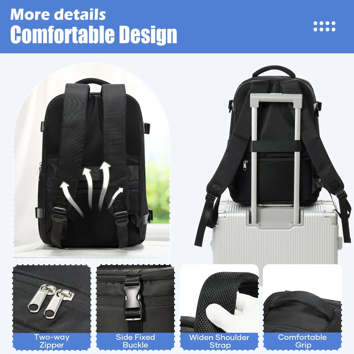 sac à dos eeasyjet ryanair 40x30x20, sac à dos à compression sous vide, sac à dos pour hommes, sac de voyage en cabine, sac pour ordinateur portable wizzair