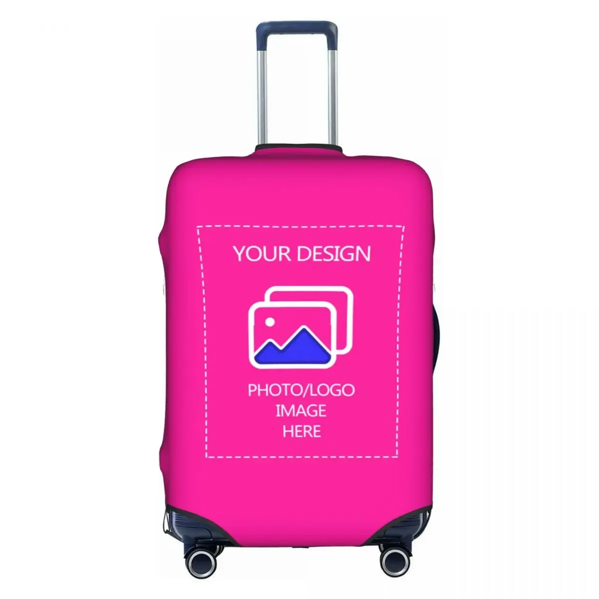 housse de bagage personnalisée avec logo, élastique, avec votre design, housse de protection pour valise de voyage, convient aux valises de 18 à 32 pouces