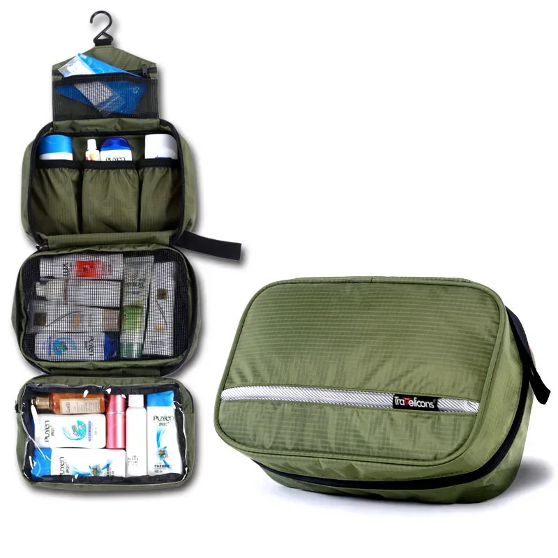 sac de maquillage étanche à fermeture éclair pour hommes et femmes, trousse à cosmétiques, trousse de beauté, organisateur de maquillage, trousse de toilette, kits de rangement, pochette de lavage de voyage