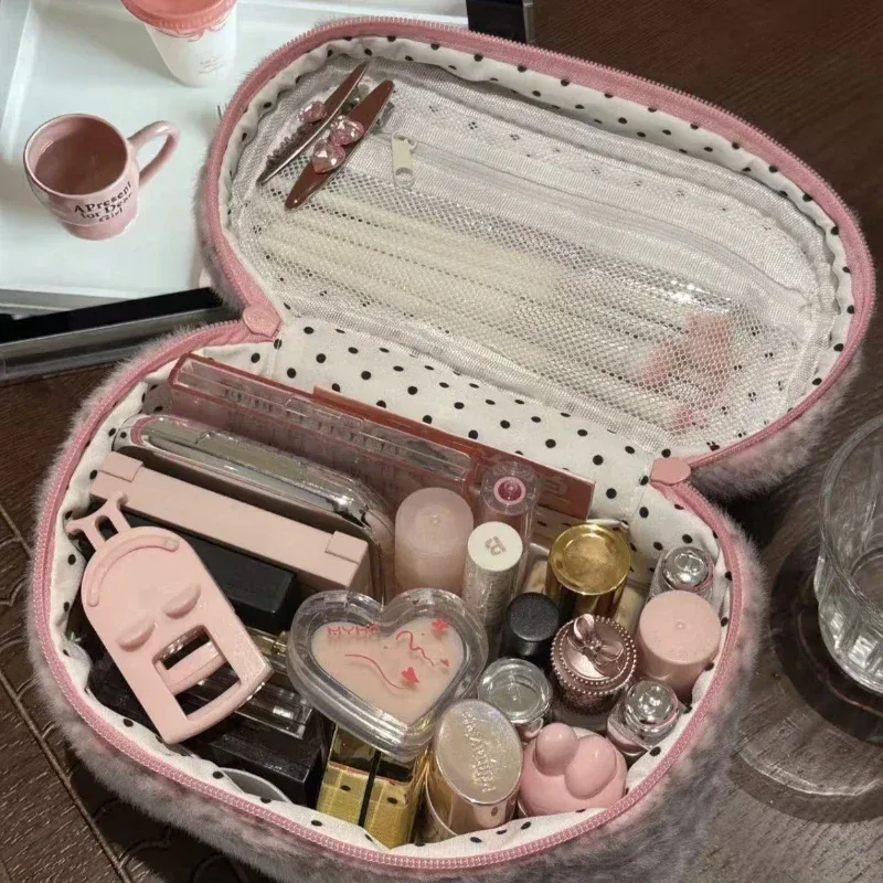 sac de rangement pour maquillage, pochette de rangement pour cosmétiques à imprimé léopard, trousse de toilette pour femme automne/hiver, sac à main léger, fermeture à glissière