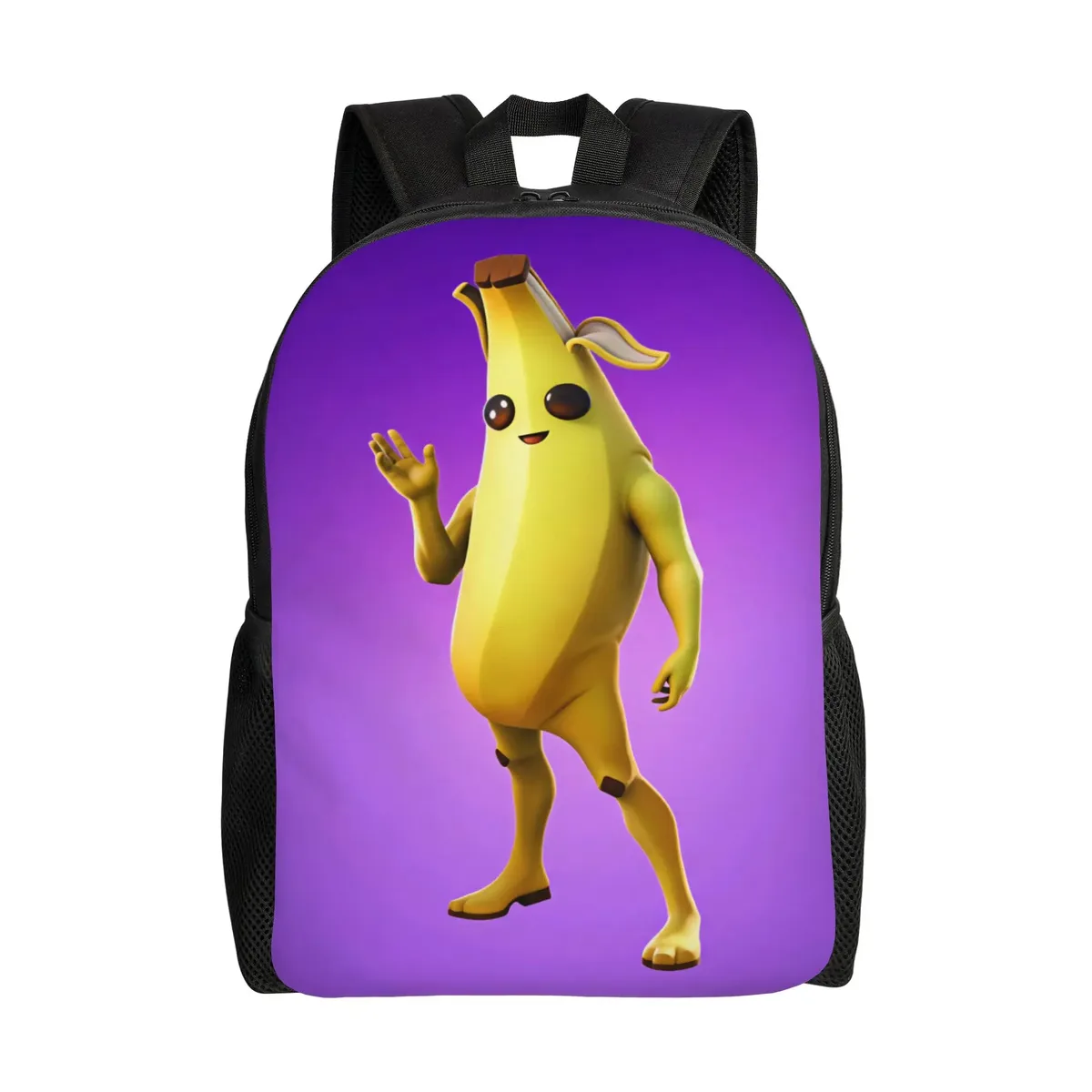 sac à dos peely victory royale banana, sacs à dos kawaii pour garçons et filles, sacs de randonnée souples pour lycée, sac à dos design
